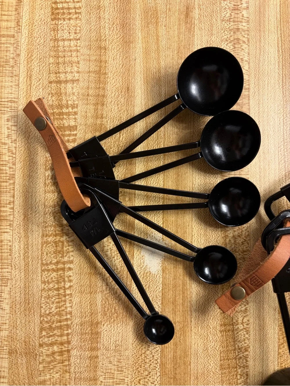 Hearth and Hand by Magnolia Measuring Cups and Spoons Set with Leather Strap